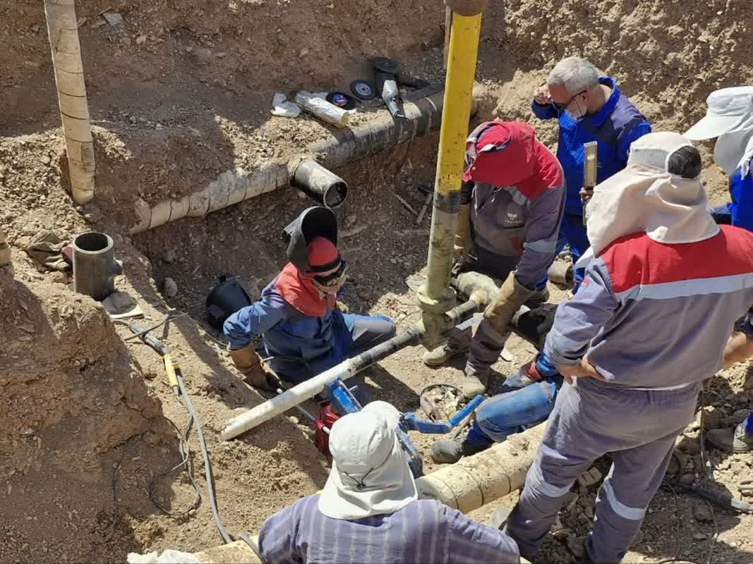 اجرای عملیات مهم تعمیراتی خطوط گاز بدون قطعی در منطقه ۲عملیات انتقال گاز