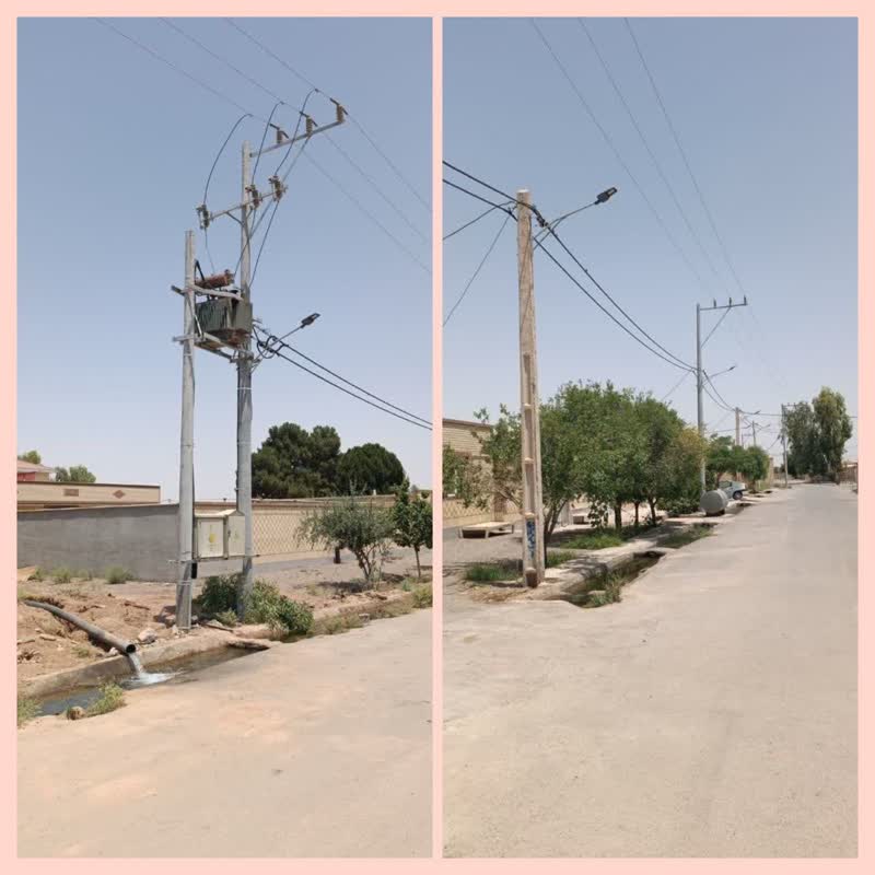 اجرای پروژه جهادی بهسازی شبکه برق در ۱۰ روستای شهرستان اردستان