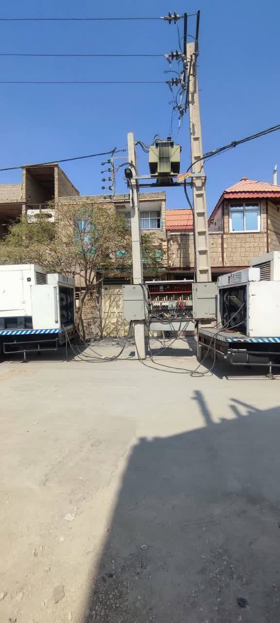 اقدام سریع شرکت توزیع برق اصفهان در تأمین برق پایدار با ورود دو دیزل به مدار
