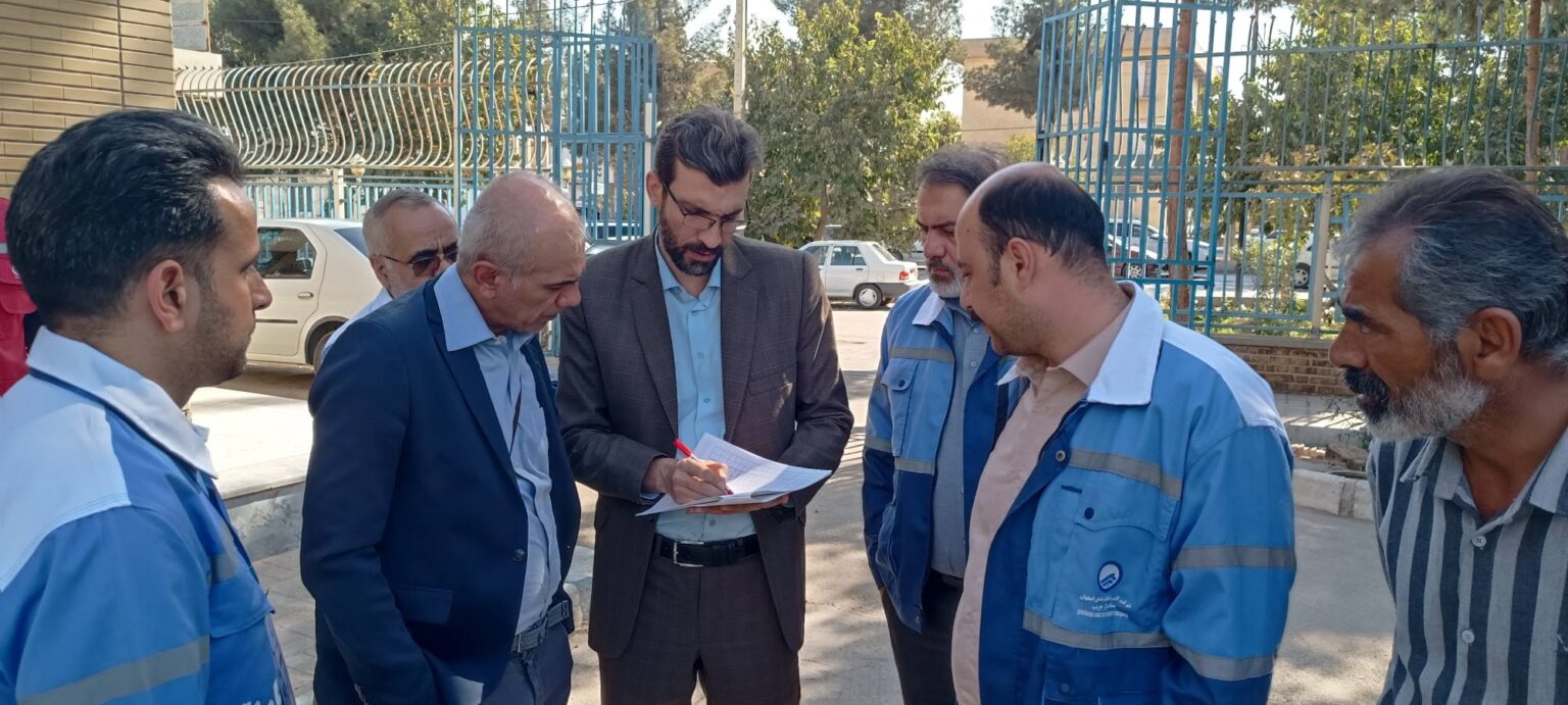 بازدید تیم نظارت و بازرسی شرکت مهندسی آبفای کشور از شهرستان برخوار