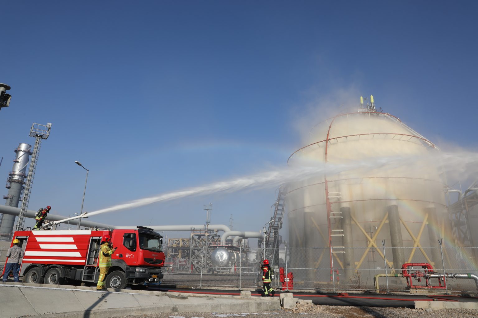 برگزاری مانور سطح ۲ پدافند غیرعامل در شهرک انرژی شمال غرب اصفهان