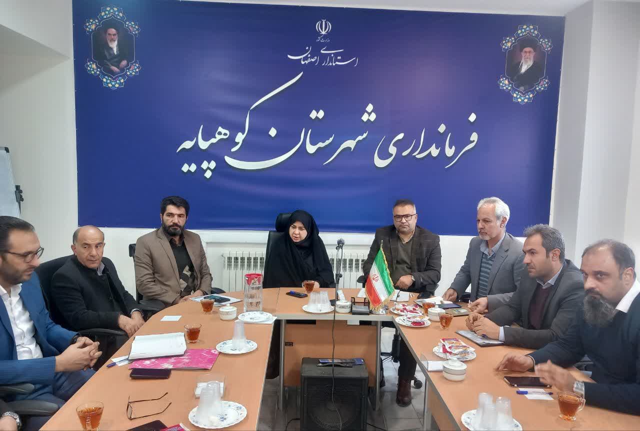 برگزاری جلسه شورای مسکن شهرستان کوهپایه