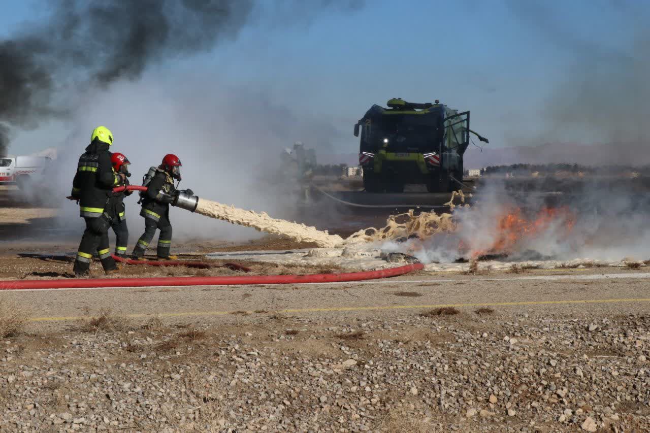 سناریوی نقص فنی و انفجار هواپیما محور تمرین اضطراری فرودگاه اصفهان