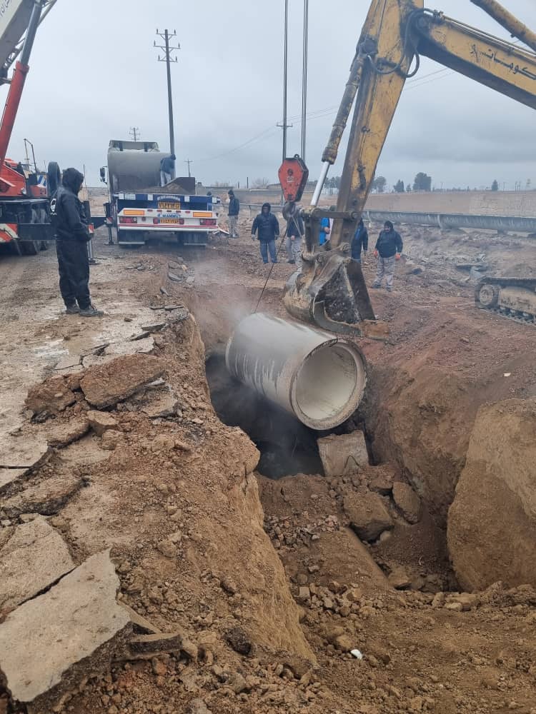 پایان عملیات اصلاح و تعمیر خط انتقال فاضلاب شرق اصفهان
