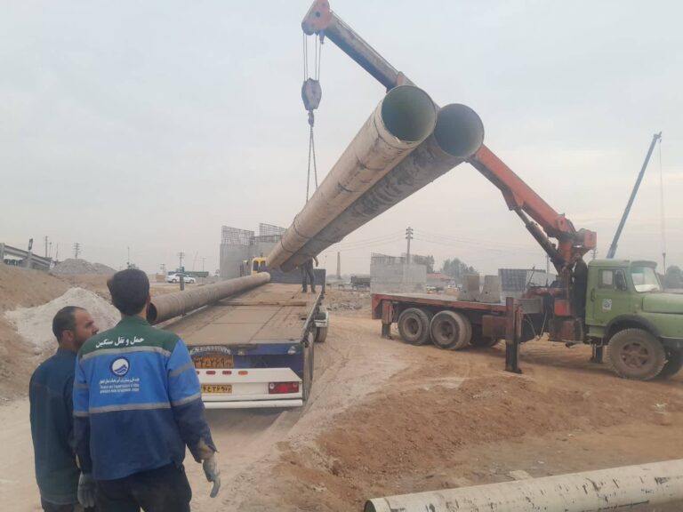 جابجایی خطوط انتقال آب در محدوده میدان شهید فخری زاده