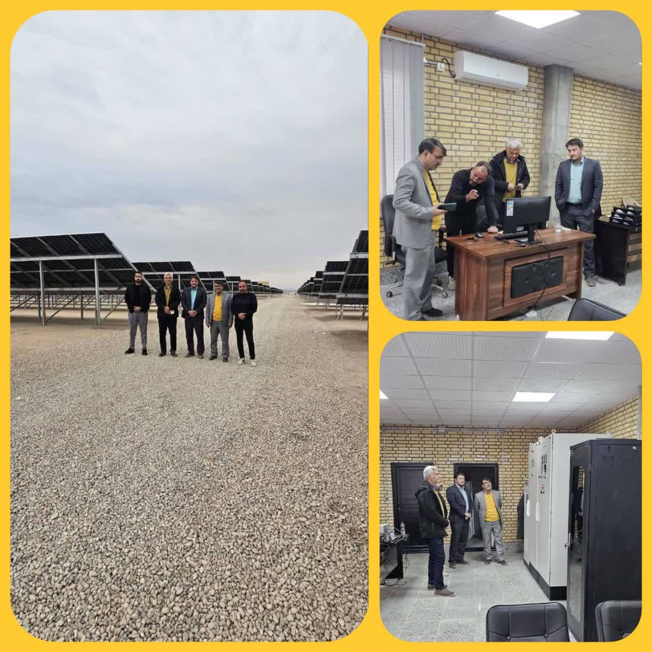 بازدید مدیران شرکت توزیع برق شهرستان اصفهان از پروژههای تجدیدپذیر