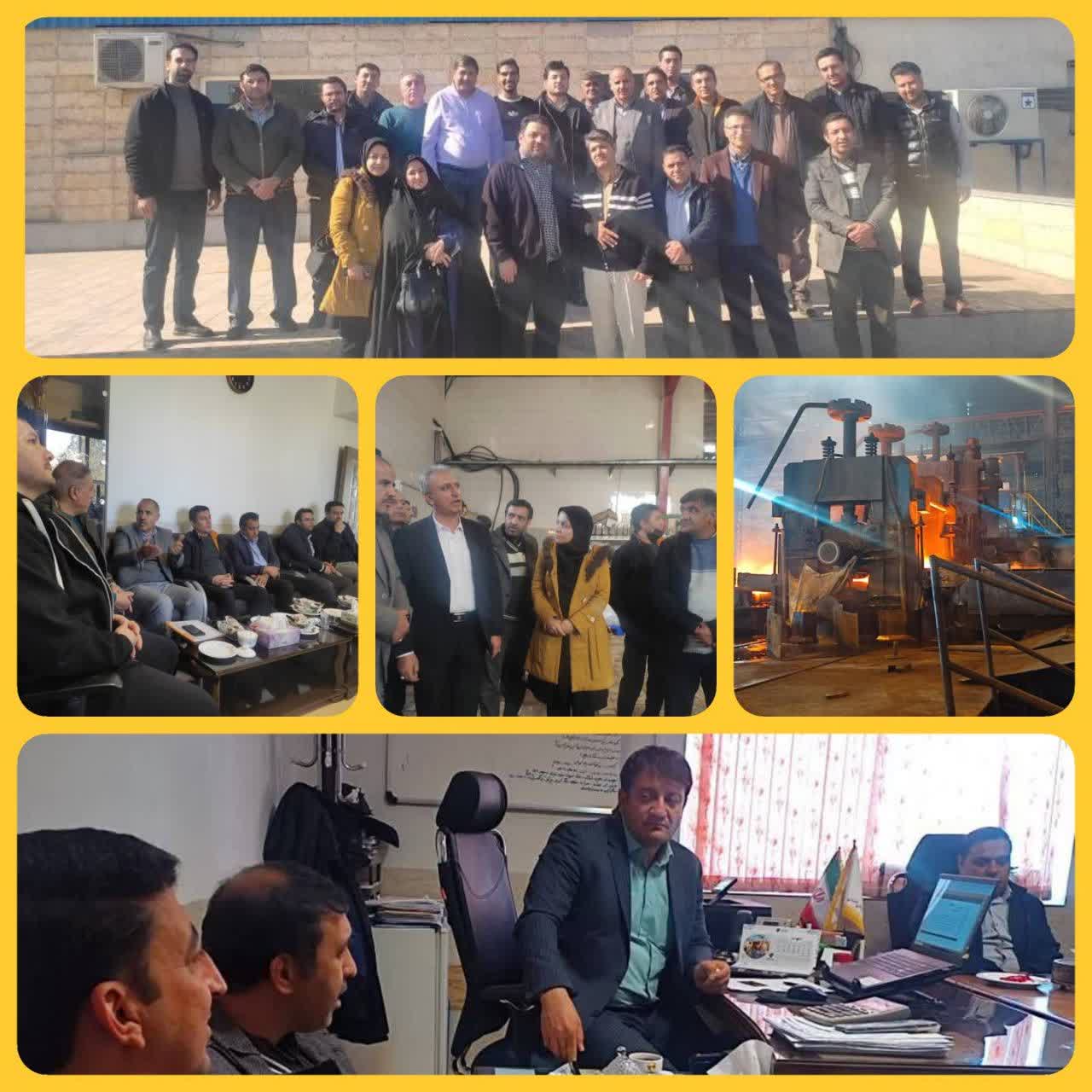 بازدید کارشناسان دفتر مدیریت مصرف برق از واحدهای صنعتی شهرک صنعتی کوهپایه