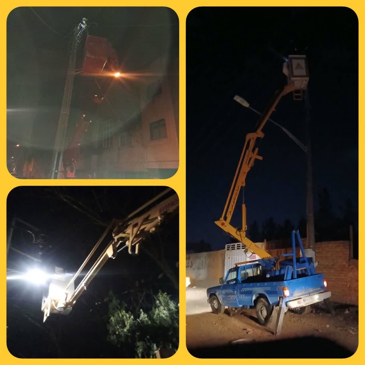 فعالیت گروه ویژه بهرهبرداری در پشتیبانی عملیاتی مناطق اجرایی ۱، ۴، ۵ و ۹ هنگام بارندگی شب گذشته