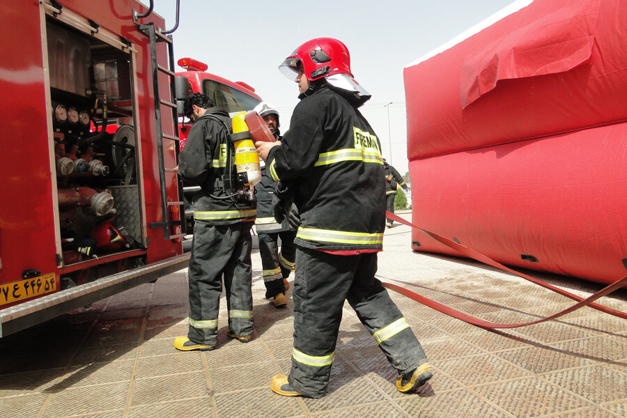 اتصالی برق علت حریق در یک واحد صنعتی شهرضا