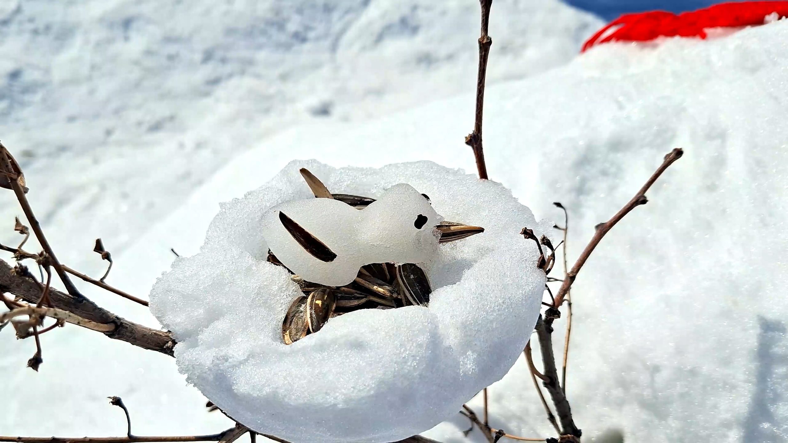جشنواره ساخت آدم برفی در چادگان