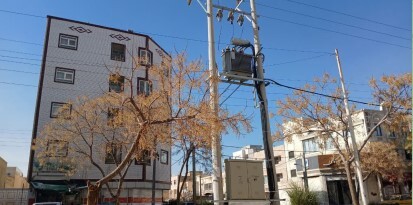 راه اندازی پست هوایی برق در شاهین شهر
