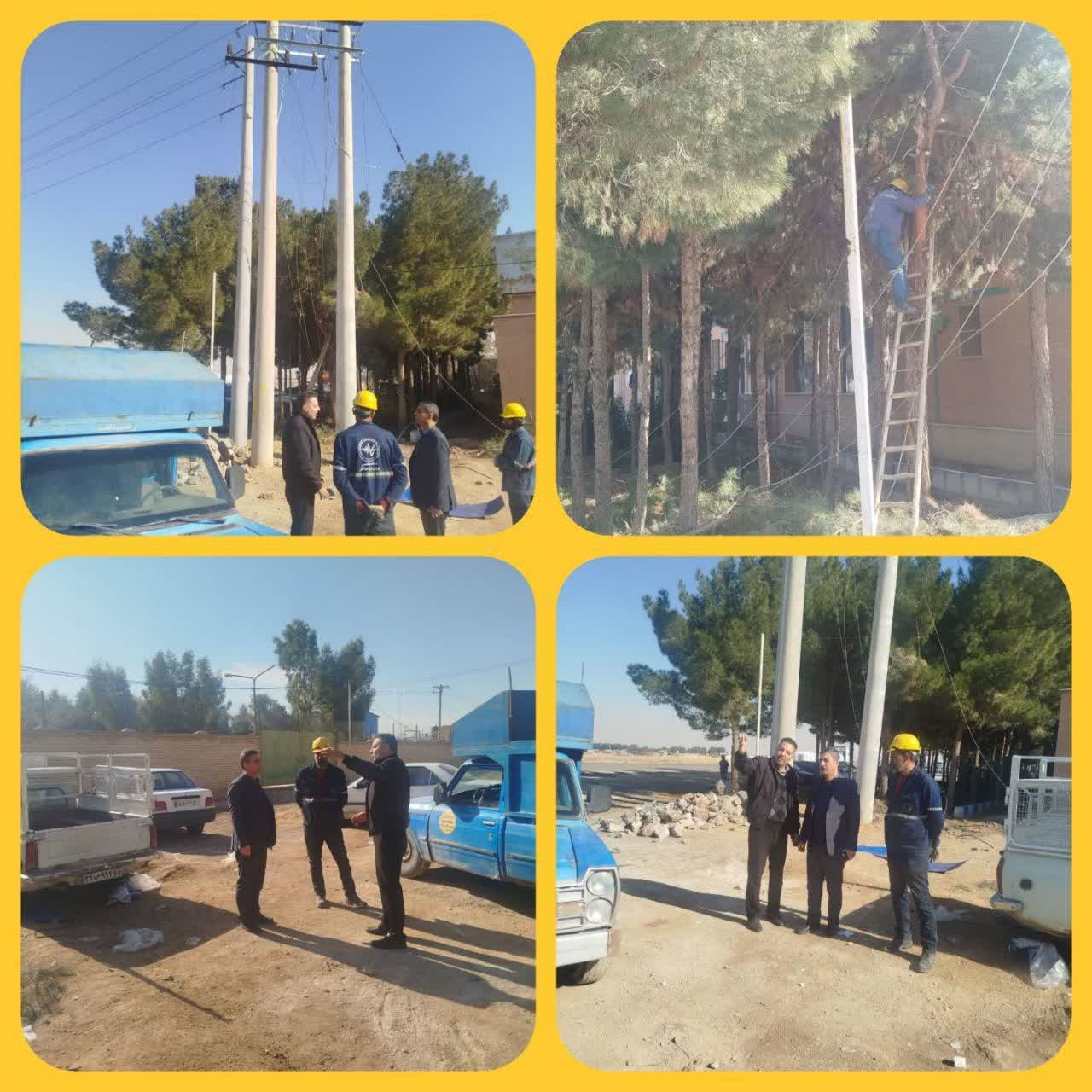 بازدید مدیرعامل شرکت توزیع برق شهرستان اصفهان از پروژه خط ۳ مداره فیدرهای تابناز و زیار