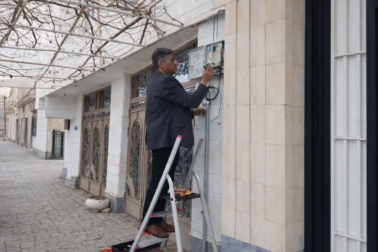 بهره برداری از فیبرنوری مخابرات در شهر افوس بویین‌میاندشت