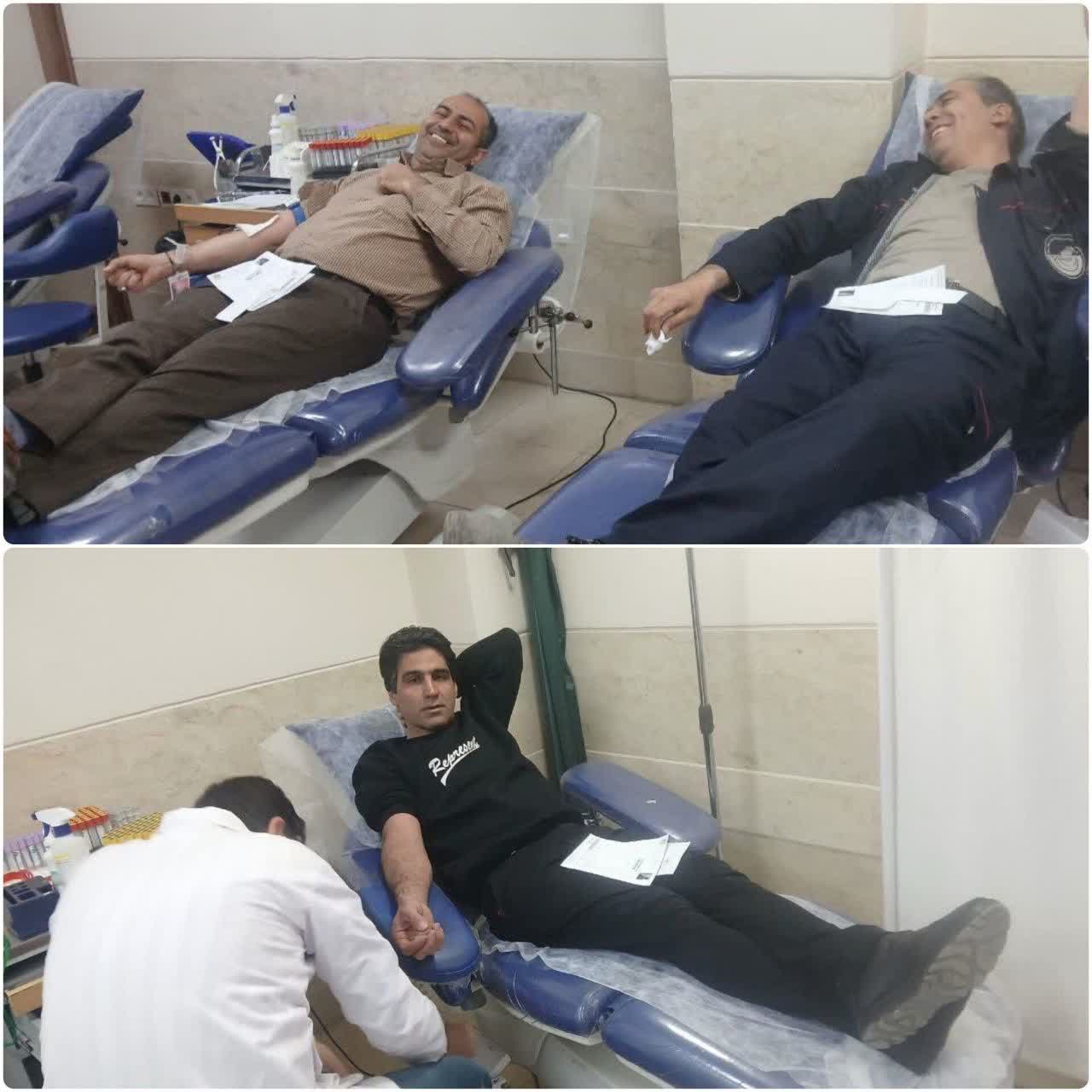 شرکت کارکنان مخابرات فولادشهر در پویش اهدای خون