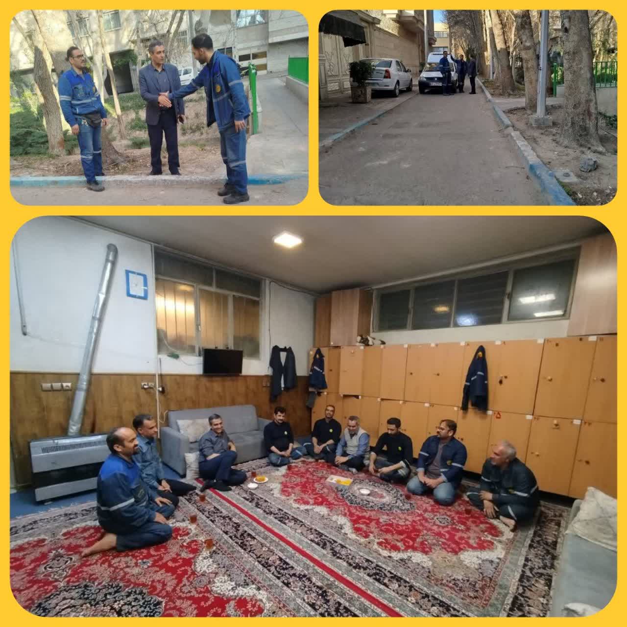 حضور میدانی مدیرعامل شرکت توزیع برق شهرستان اصفهان و بازدید از روند خدمترسانی نیروهای عملیاتی
