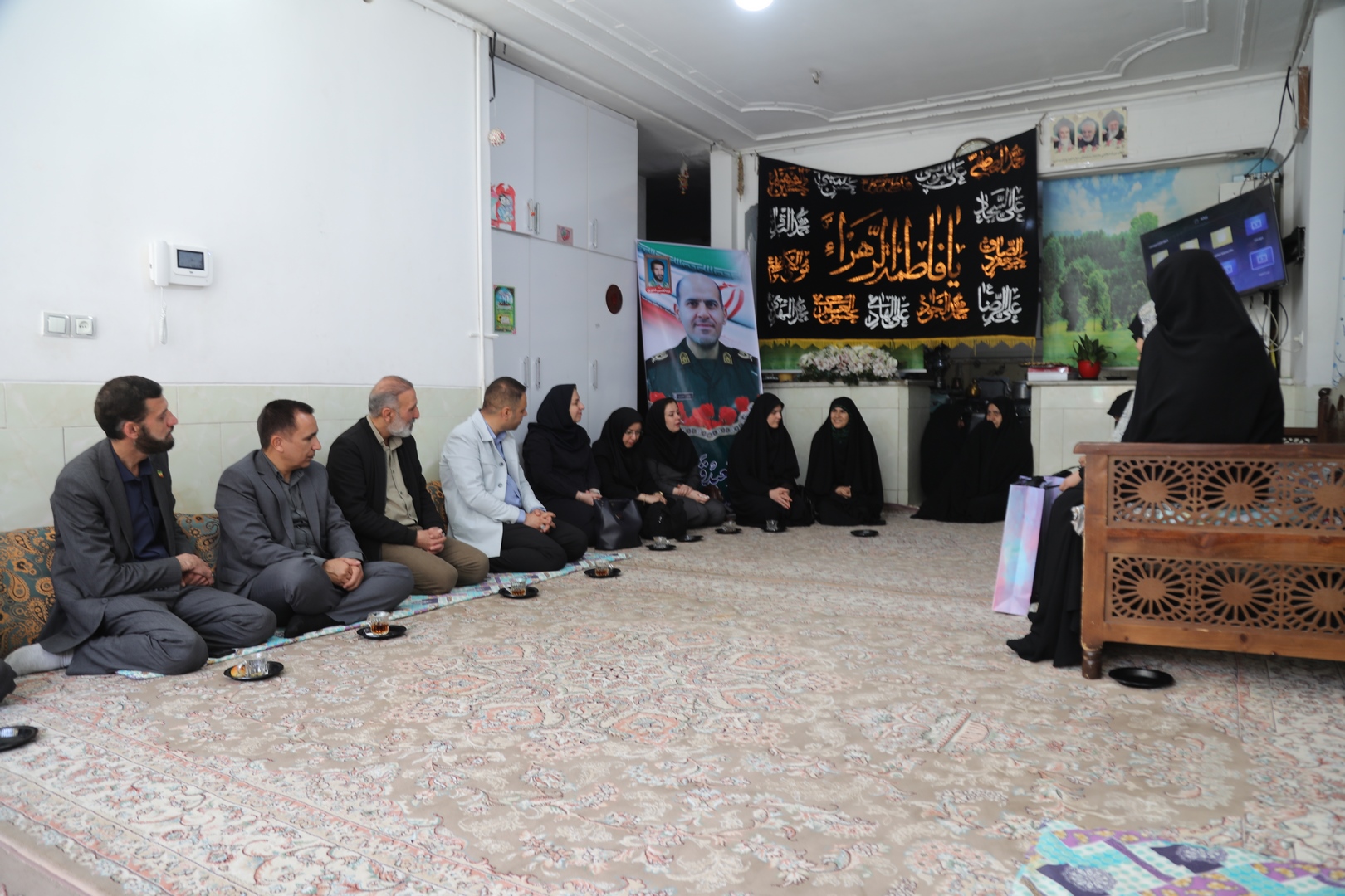 دیدار جمعی از مدیران، کارکنان و بسیجیان آبفای استان اصفهان با خانواده سردار شهید «سعید قدیری»
